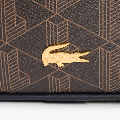 Tracolla Lacoste "Reporter" con stampa logo monogram