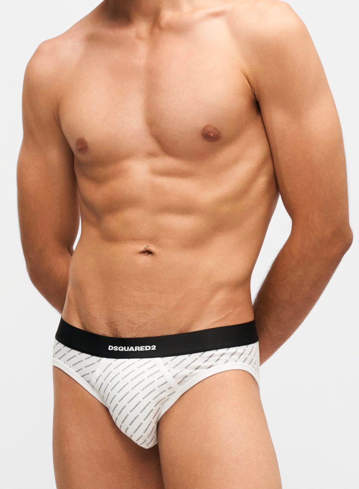 T-Shirt e Slip Dsquared2 con logo all-over uomo