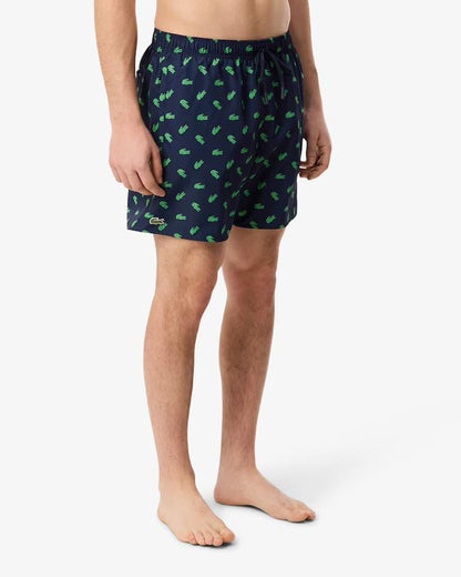 Boxer mare Lacoste con logo all-over uomo