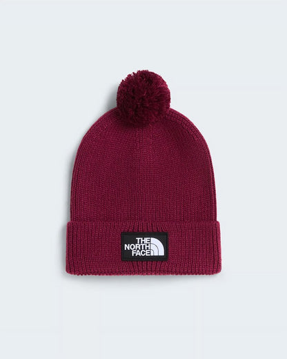 Cappello The North Face logo patch e pompon