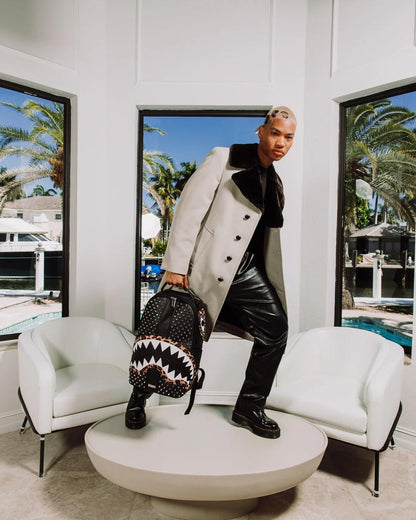 Zaino Sprayground nero Cheetah punk dlxsv backpack