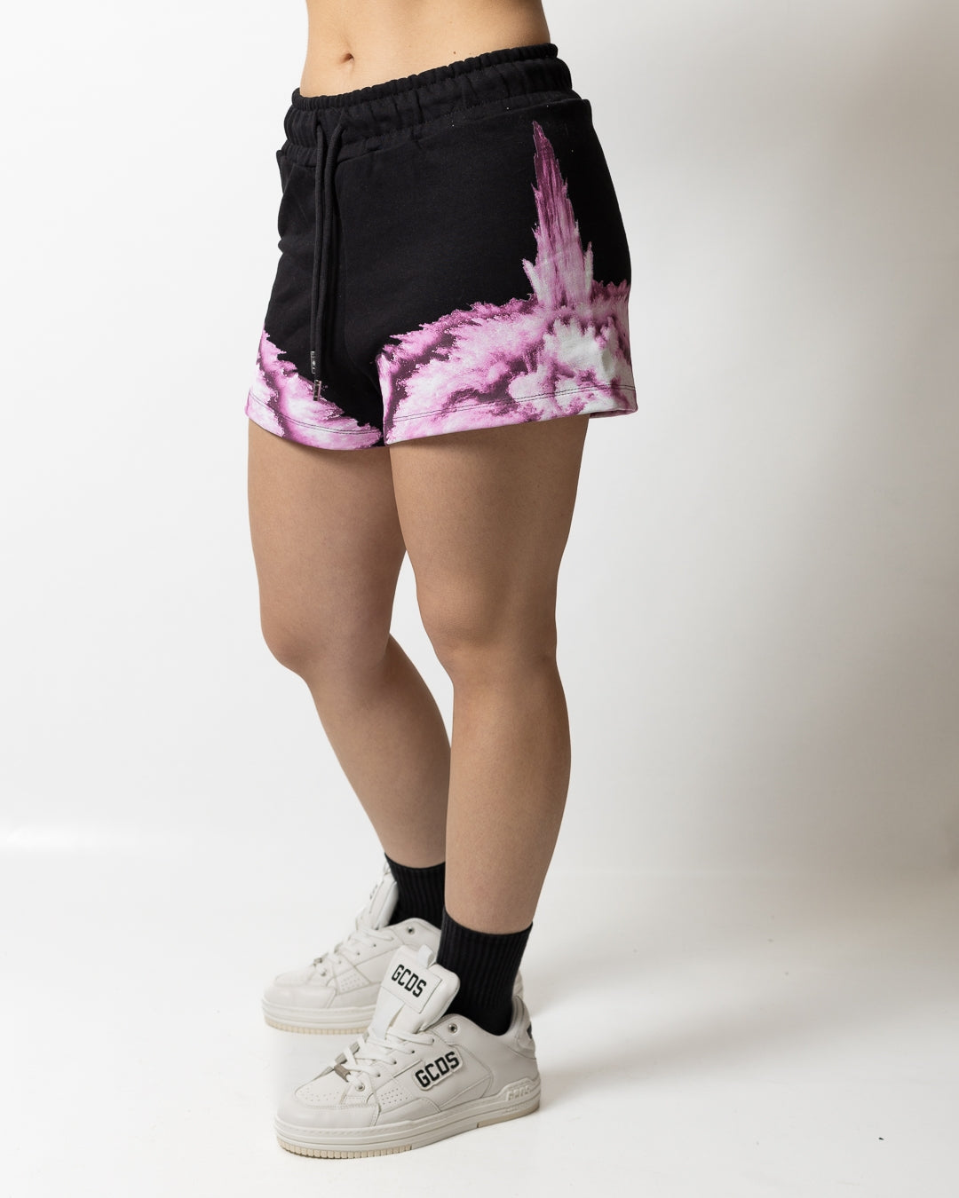 Short Marcelo Burlon in felpa "Icon Wings Colorfull" donna