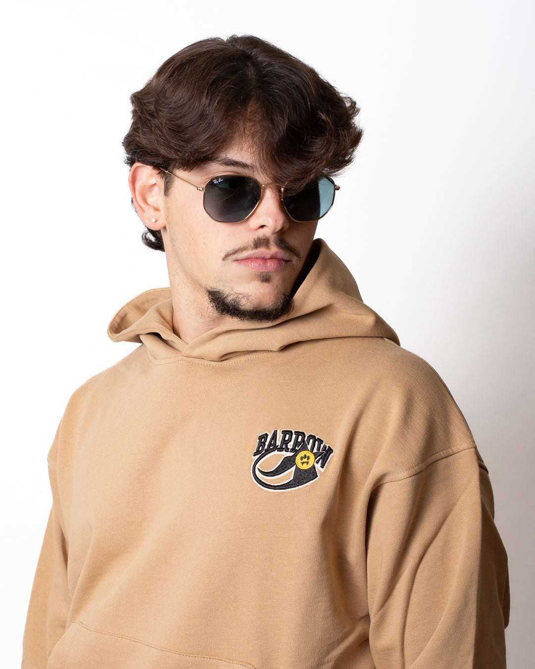 Felpa Barrow "Teddy Baseball" con cappuccio
