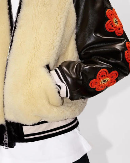 Giubbotto Kenzo Paris "Futura Sherling" in vera pelle