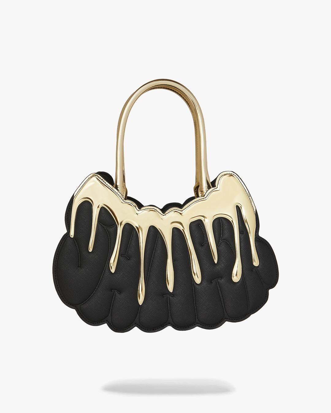Borsa a tracolla Sprayground "GOLD AND DANGEROUS SHARK HANDBAG"