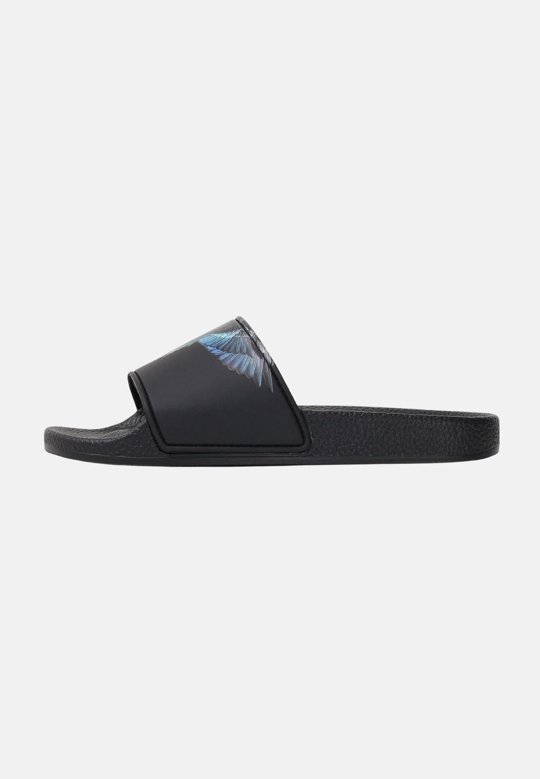 Ciabatte Marcelo Burlon in gomma "Icon Wings Royal" uomo