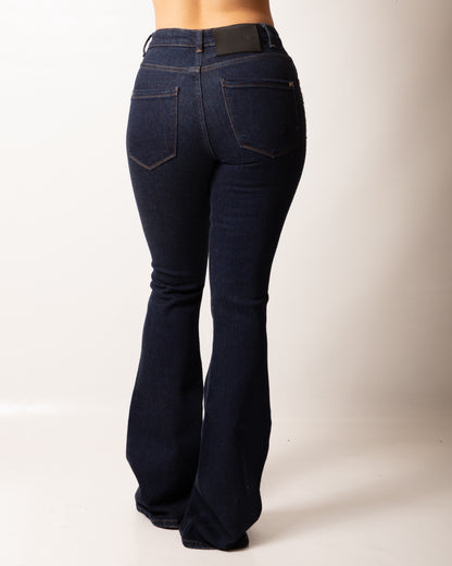 Jeans Richmond X a zampa con strass donna
