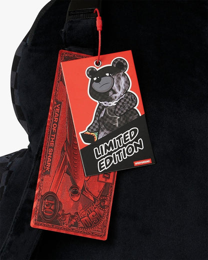 Zaino Sprayground orsetto nero "SIP N’ SMOKE MONEYBEAR BACKPACK"