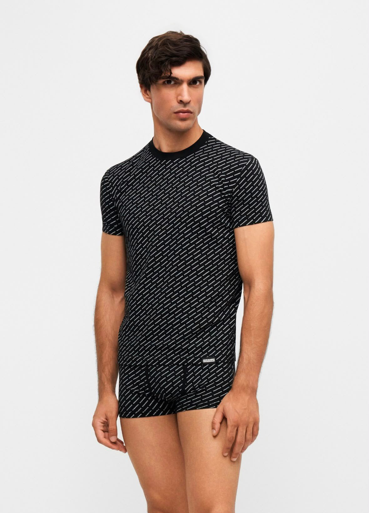 T-Shirt e Boxer Dsquared2 con logo all-over uomo