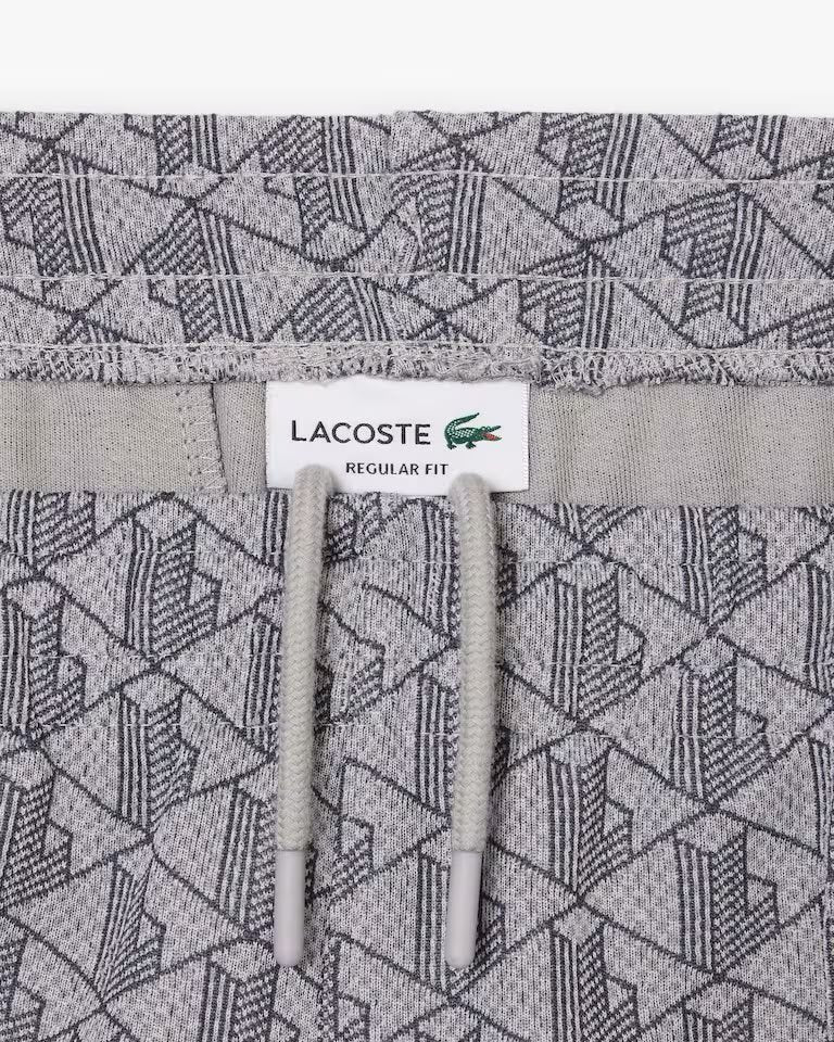 Pantalone Lacoste logato allover uomo