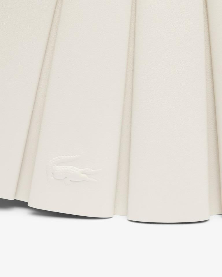 Borsa Lacoste in pelle plissettata donna