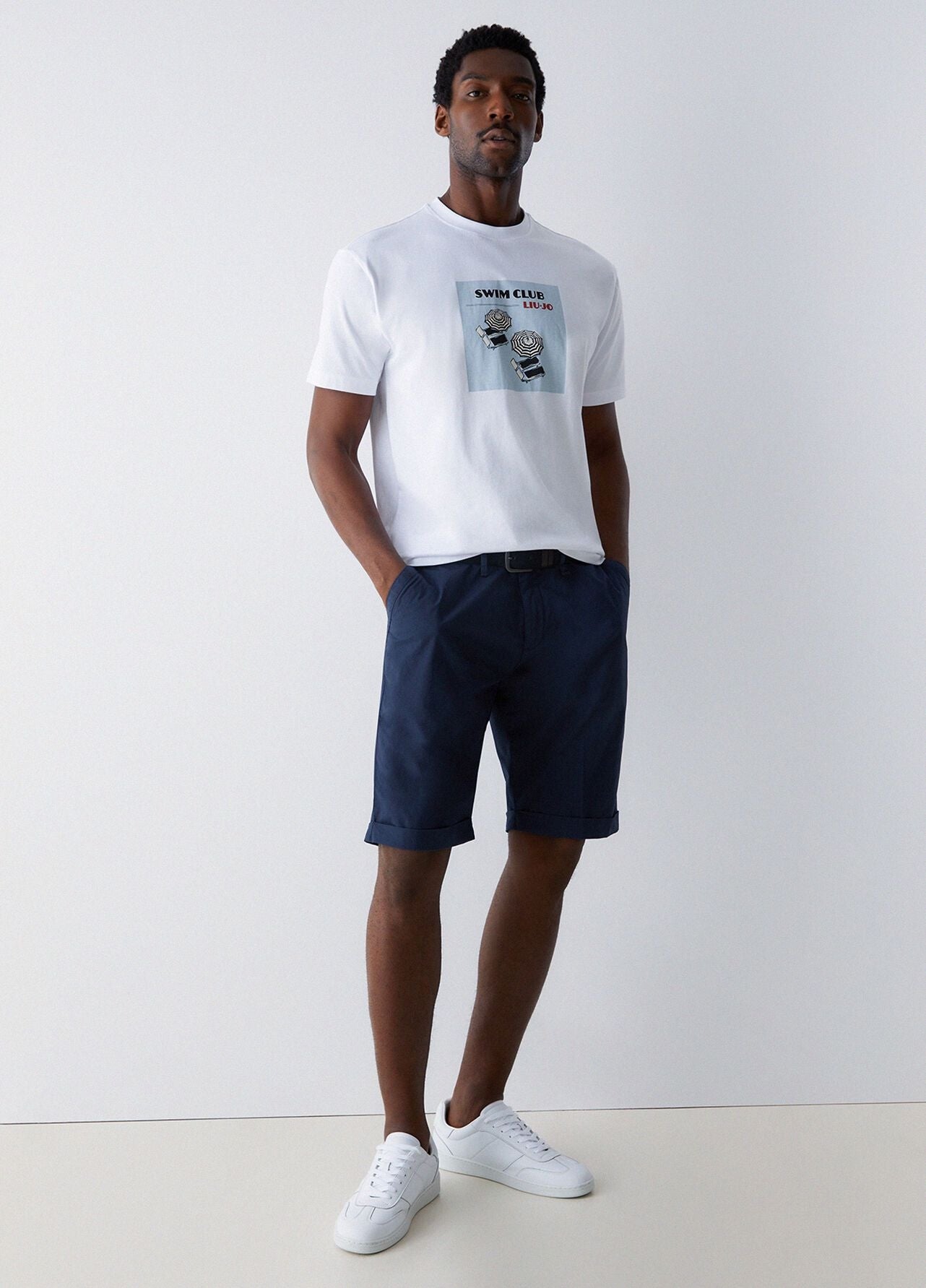 Bermuda Liu Jo chino in cotone uomo