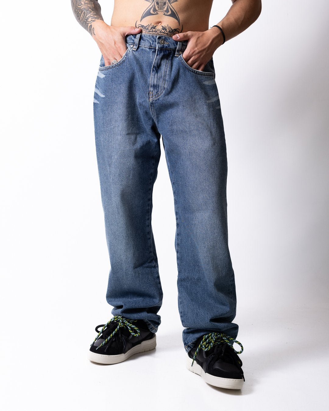 Jeans Marcelo Burlon straight "Icon Wings" uomo