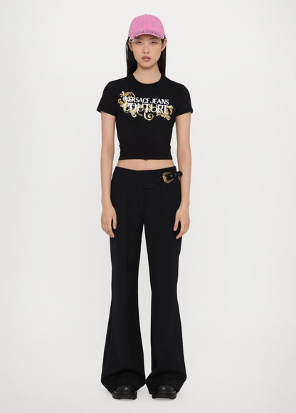 T-Shirt Versace Jeans Couture "Baroque strass" donna