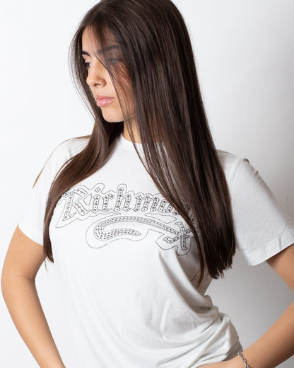 T-Shirt John Richmond con borchie e strass donna
