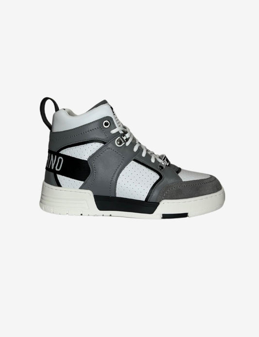 Sneakers Moschino alte con logo uomo