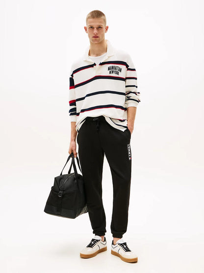 Pantalone Tommy Jeans in felpa con stampa logata uomo