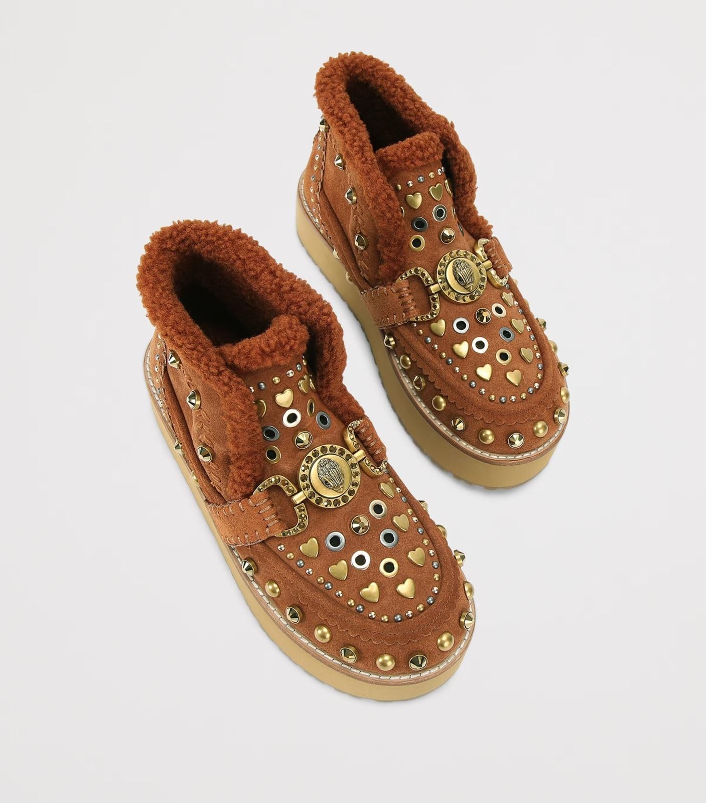 Stivaletto Kurt Geiger "Mansion Cosy brown" in suede donna