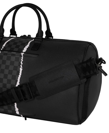 Borsa Sprayground nero CENTER RIP REVEALING GRAY CHECK MINI DUFFLE