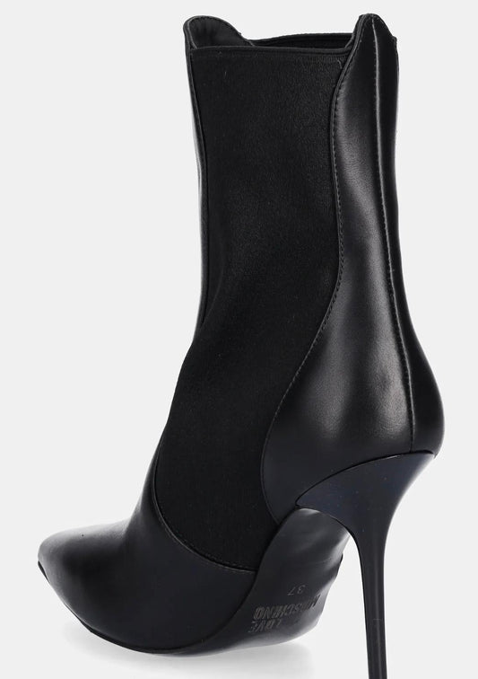 Stivali Love Moschino in pelle con tacchi donna