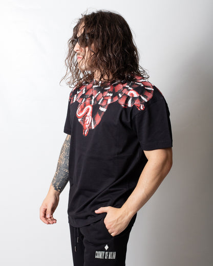 T-Shirt Marcelo Burlon "Red Snake" uomo