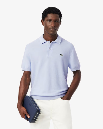 Polo Lacoste in maglia classic fit uomo