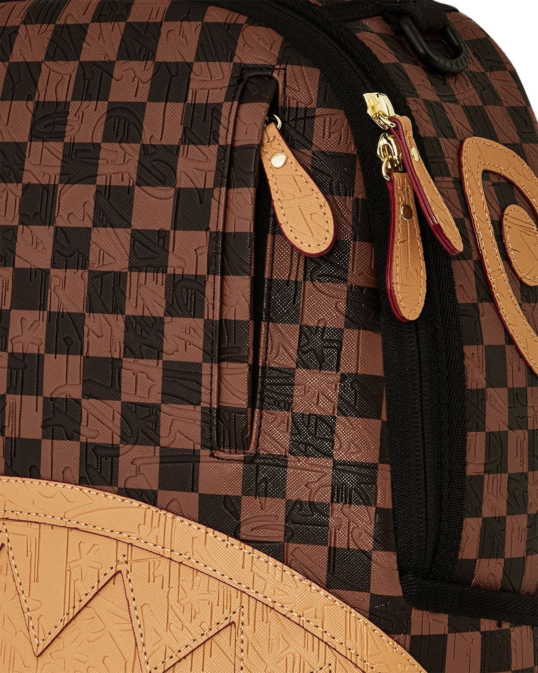 Zaino Sprayground marrone EMBOSSED CHECK BROWN BACKPACK