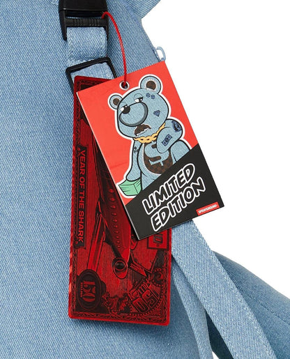 Zaino Sprayground orsetto denim shark moneybear teddy bear shark backpack