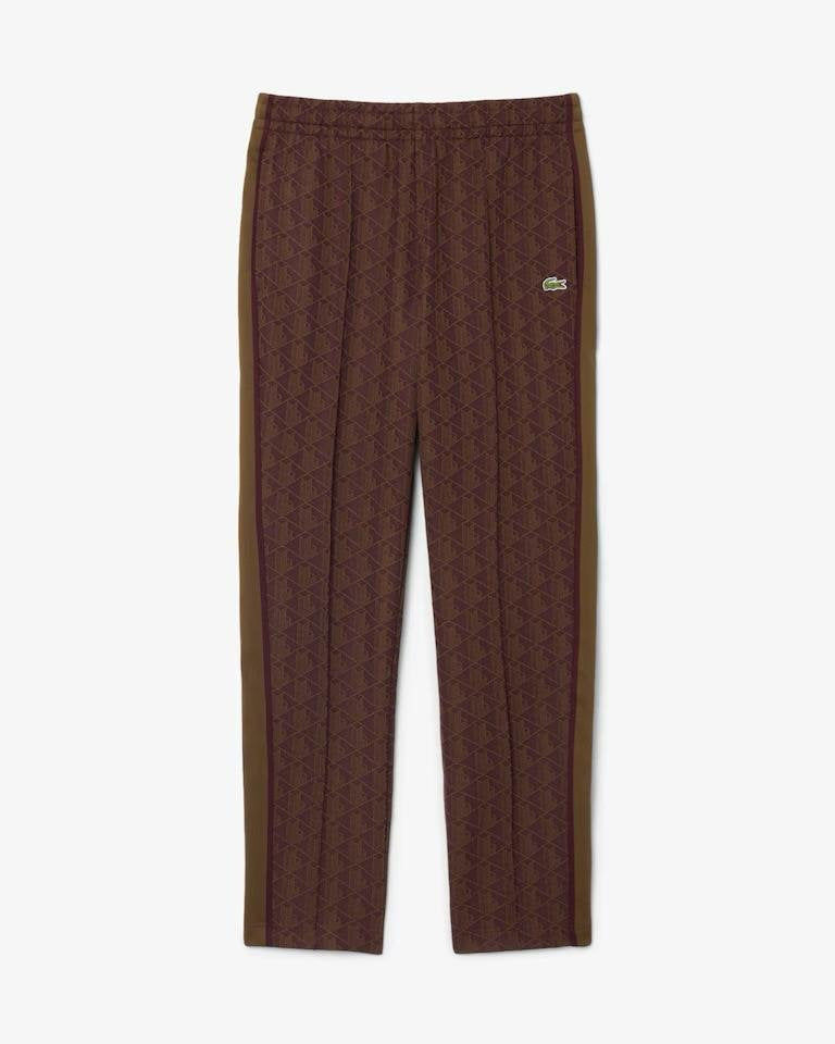 Pantalone Lacoste logato allover uomo