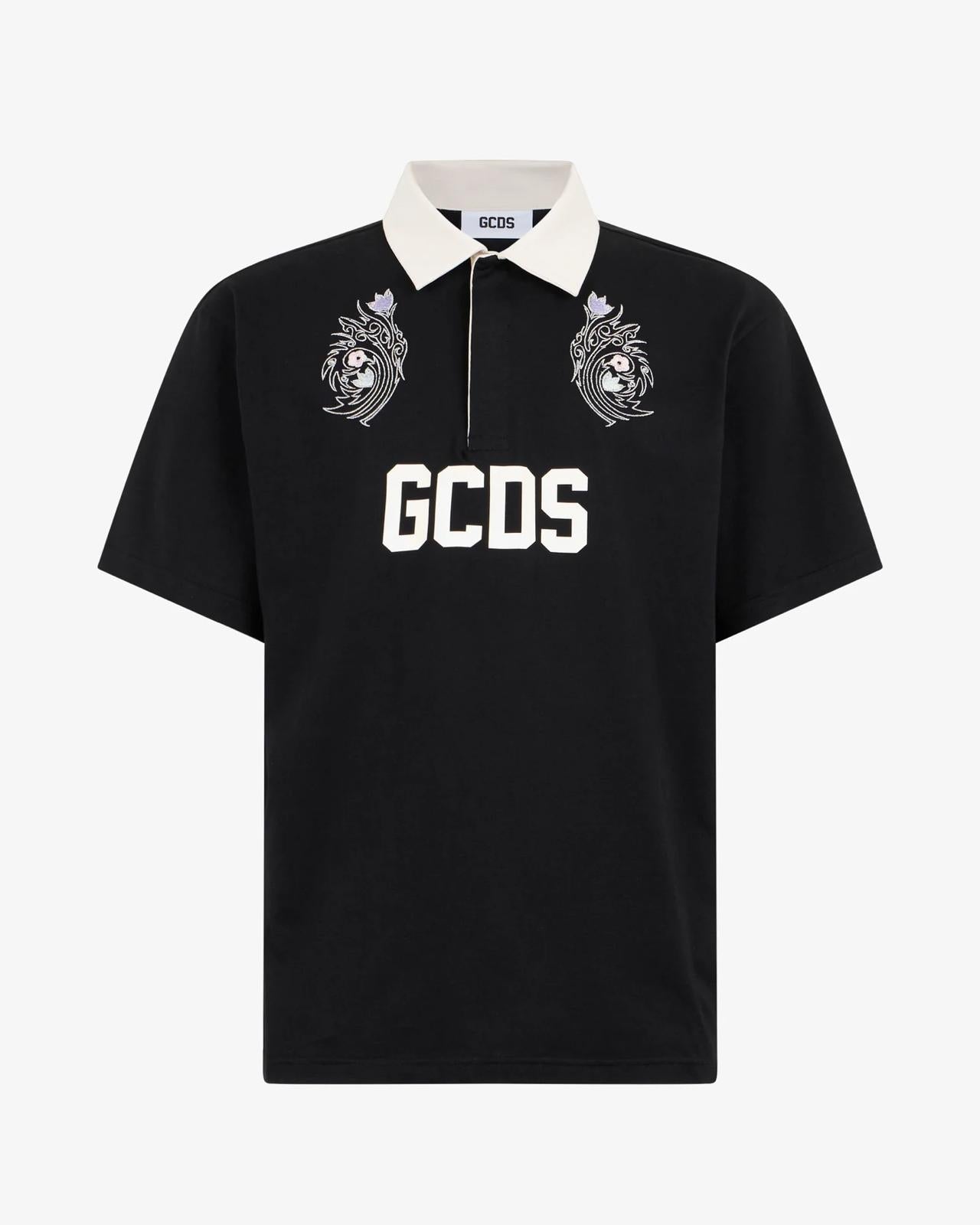 Polo GCDS con "Tribal Flowers" uomo