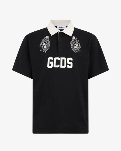 Polo GCDS con "Tribal Flowers" uomo