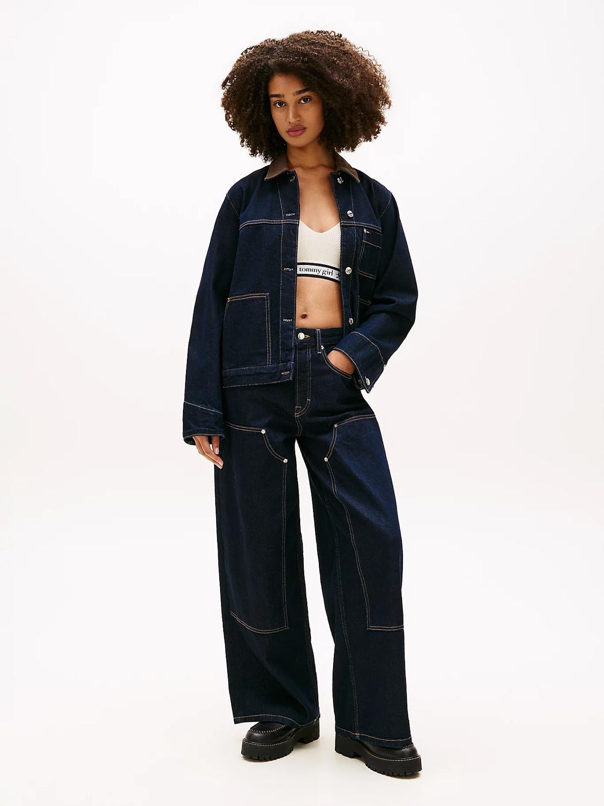Giubbotto Tommy Jeans "Chore Jacket" in jeans donna
