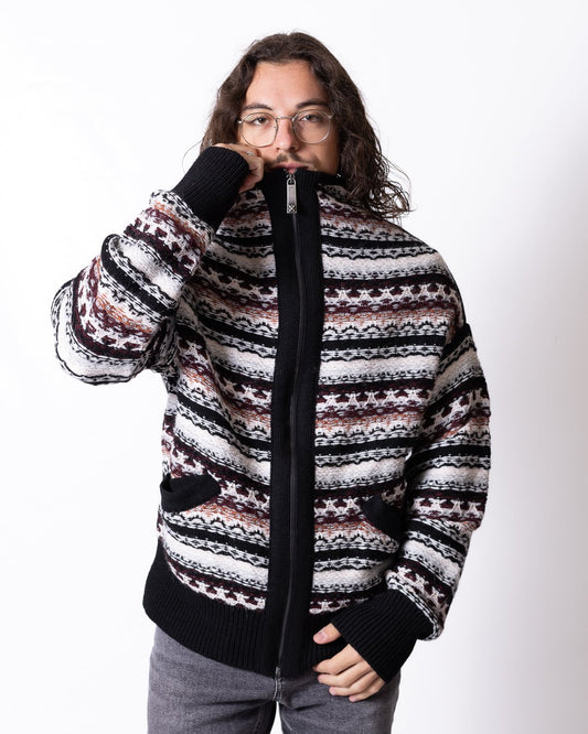 Maglia John Richmond full zip in lana