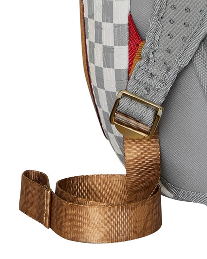 Zaino Sprayground bianco EMBOSSED CREAM CHECK BACKPACK