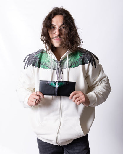 Portafogli Marcelo Burlon in ecopelle "Icon Wings "