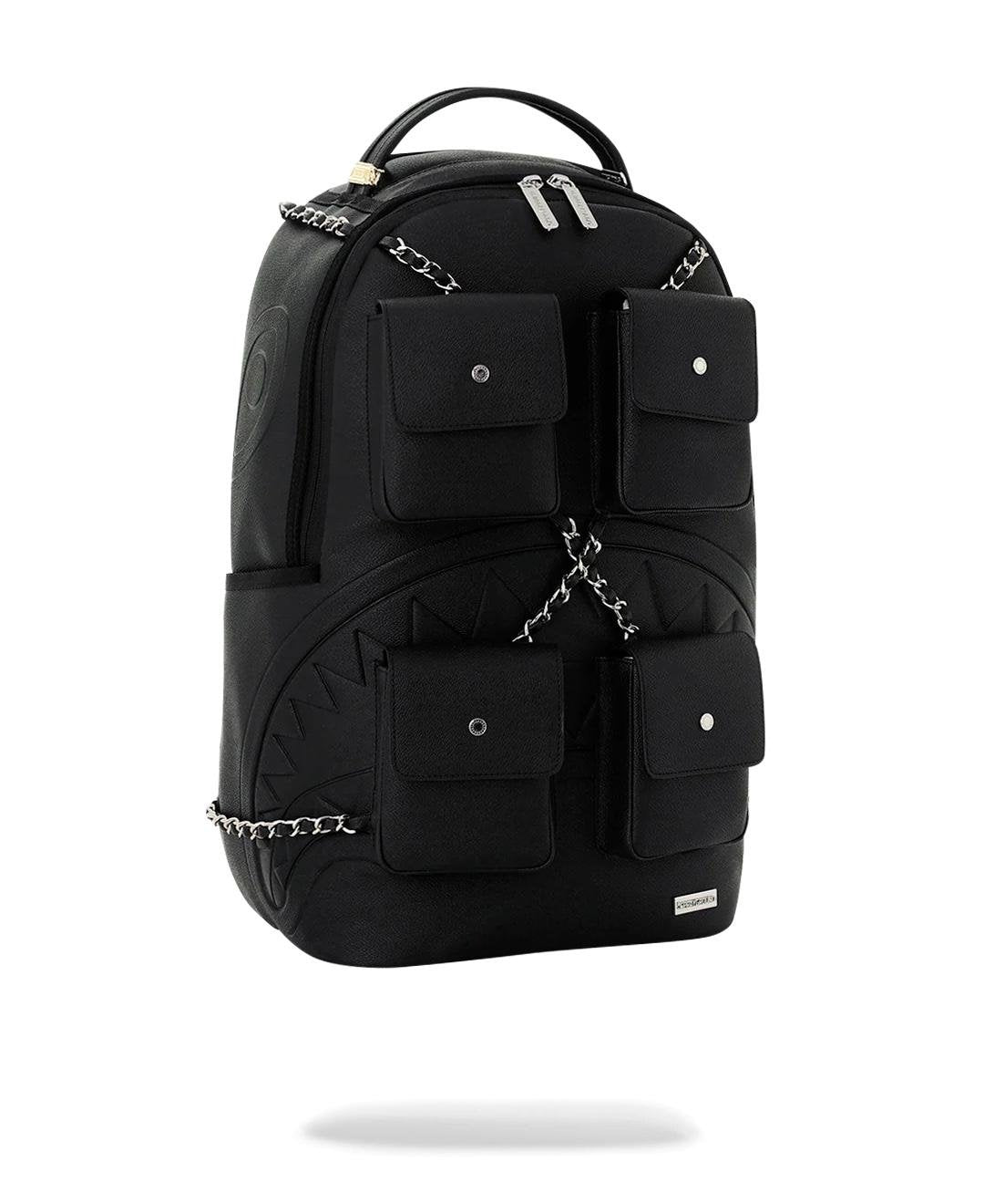 Zaino Sprayground nero HANGING POCKETS SHARK BACKPACK