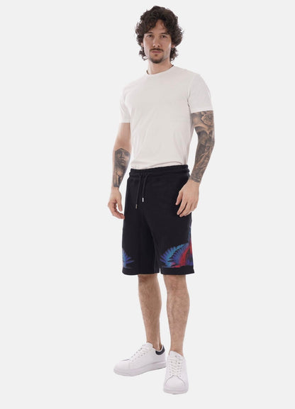 Bermuda Marcelo Burlon in felpa "Icon Wings" uomo