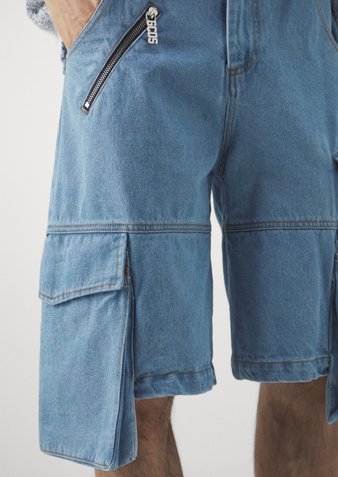 Short GCDS cargo con zip uomo