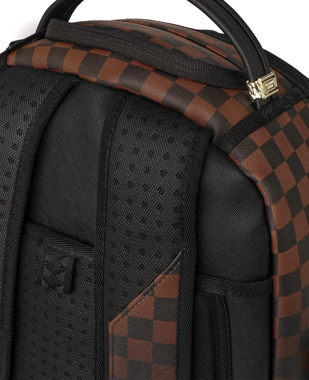 Zaino Sprayground marrone BROWN CHECK GHOST DRIP BACKPACK