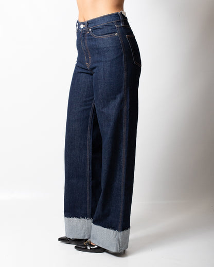 Jeans Tommy Jeans high wide con pieghe donna
