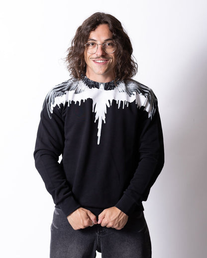 Felpa Marcelo Burlon girocollo "Icon Wings" uomo
