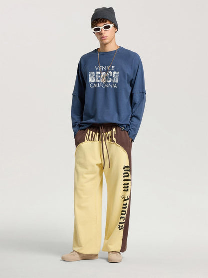 Pantalone Palm Angels in felpa "Vintage Logo" uomo