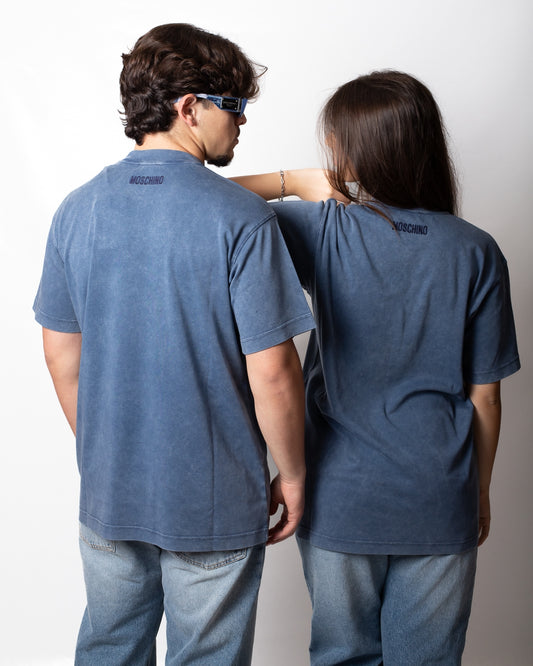 T-Shirt Moschino "Smiley" con borchie