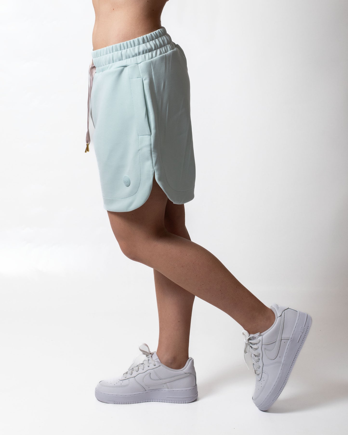 Short Colmar in felpa con coulisse effetto raso donna