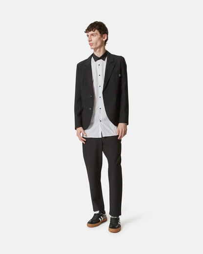 Camicia Richmond X a strisce con logo all-over uomo