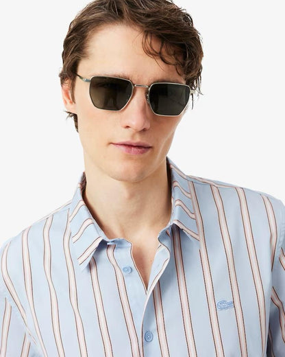 Camicia Lacoste regular a strisce uomo