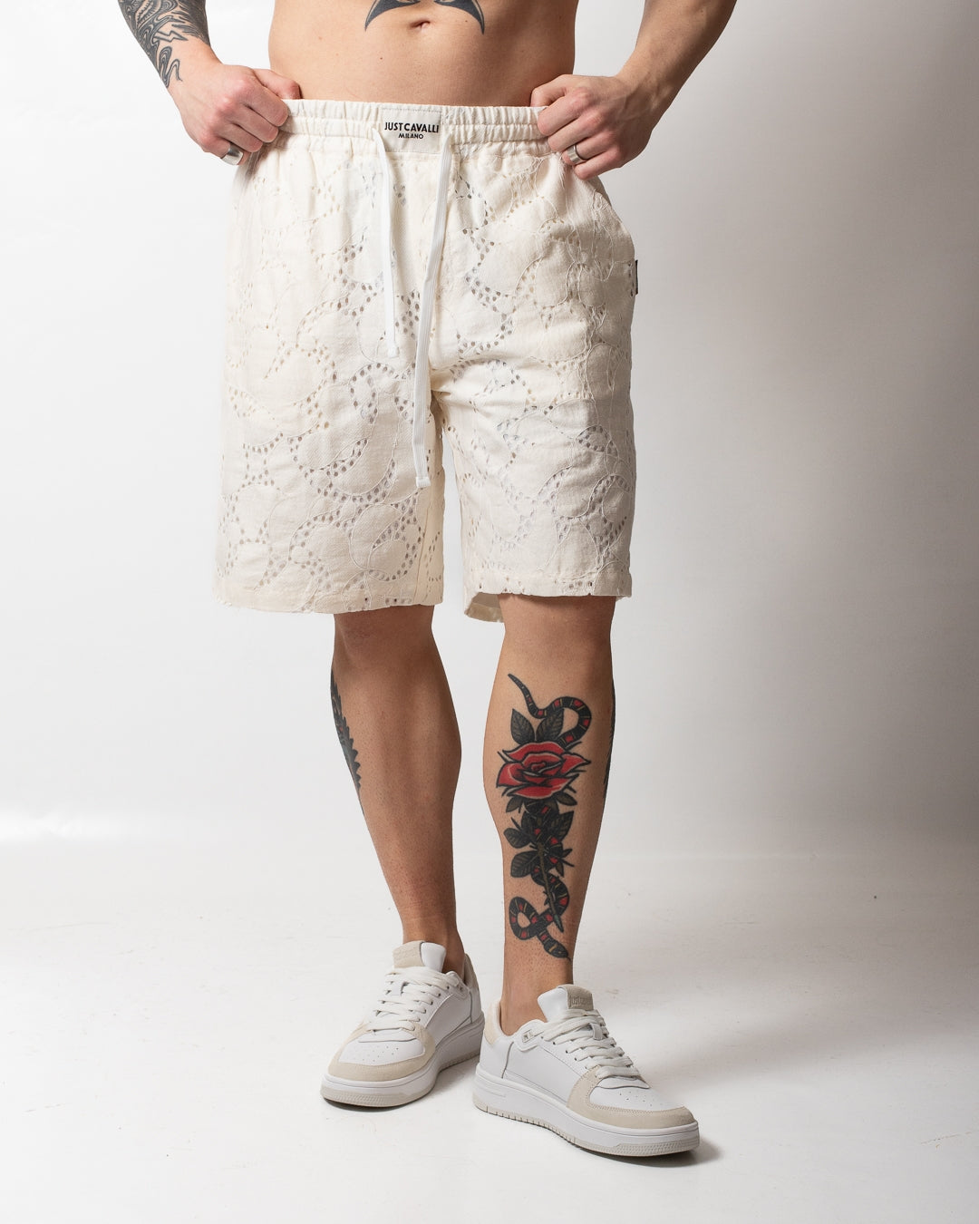 Short Just Cavalli in pizzo uomo