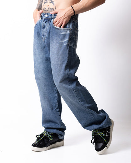 Jeans Marcelo Burlon straight "Icon Wings" uomo