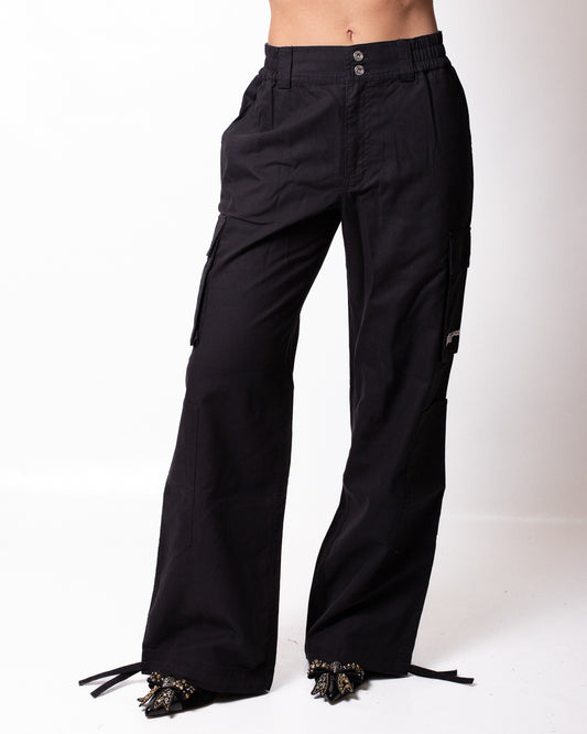 Pantalone Karl Lagerfeld Jeans cargo con coulisse donna