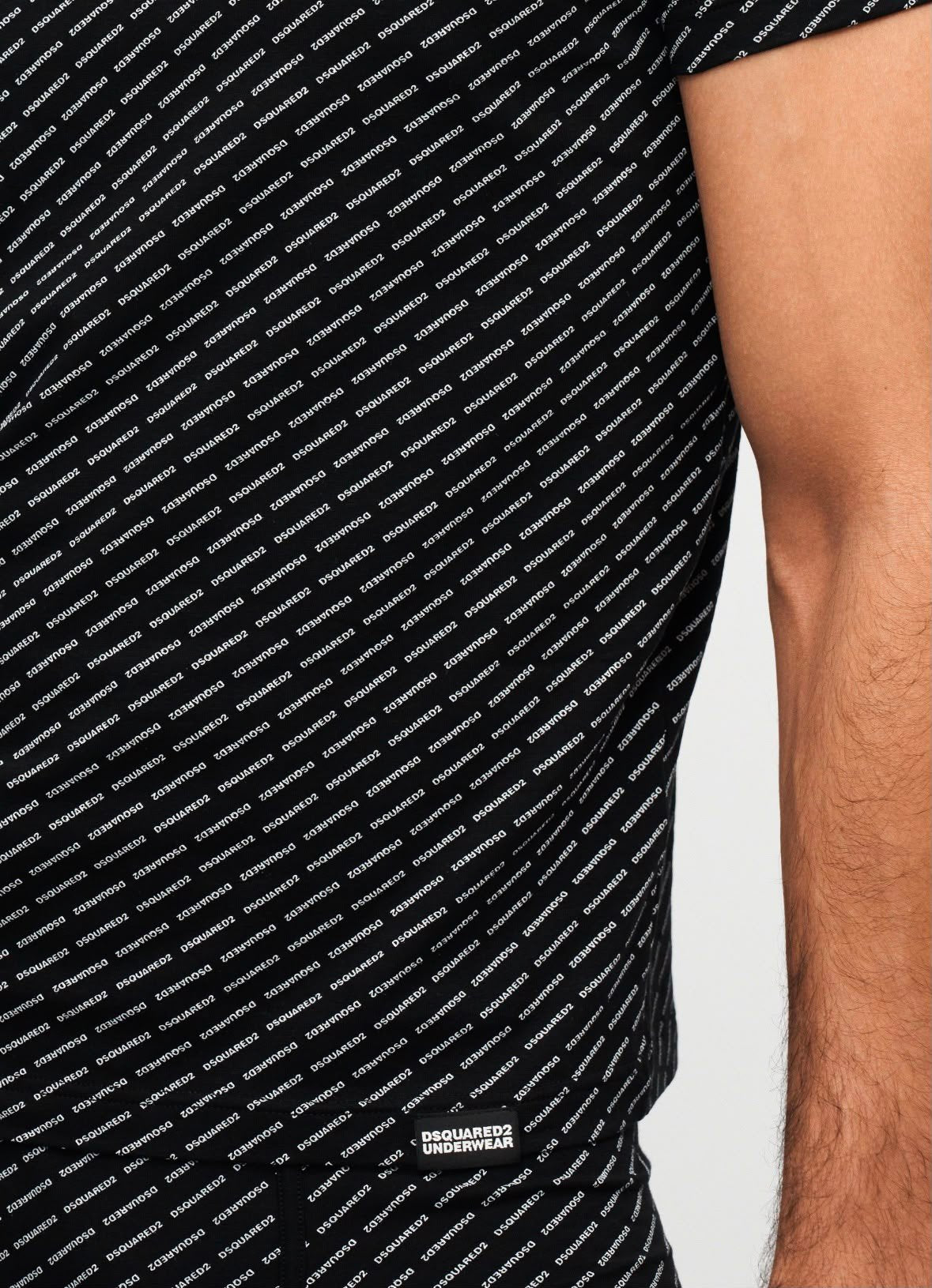 T-Shirt e Boxer Dsquared2 con logo all-over uomo